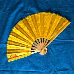 Vintage Folding Golden Hand Fan